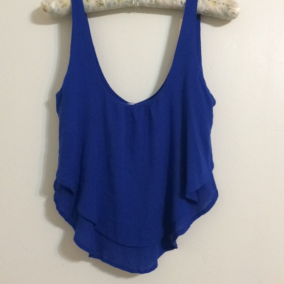 Paper Crane Tops - Layered blue tank